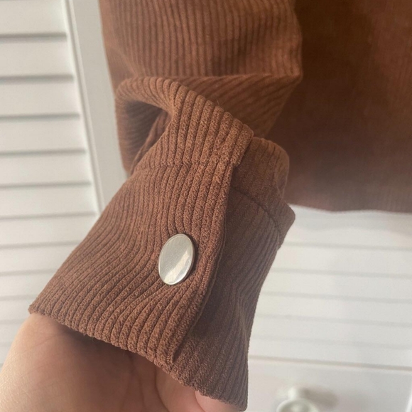 SHEIN Borg collar drop shoulder jacket - Picture 5 of 5